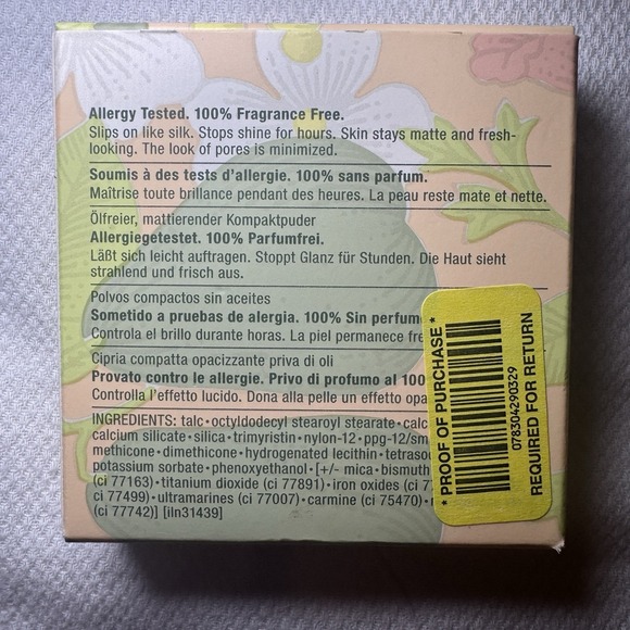 Clinique Stay-Matte Sheer Pressed Powder Oil Free 01 STAY BUFF 7.6g *NEW IN BOX* - Picture 3 of 8